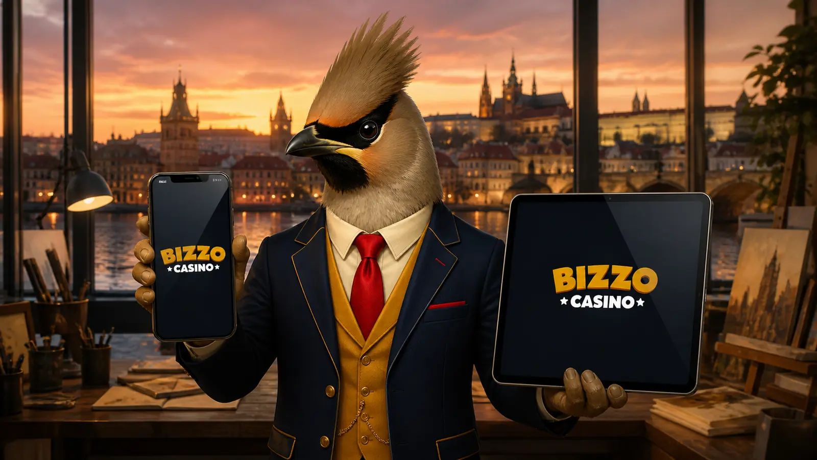 Brkoslav s aplikací Bizzo Casino na iPhonu a iPadu