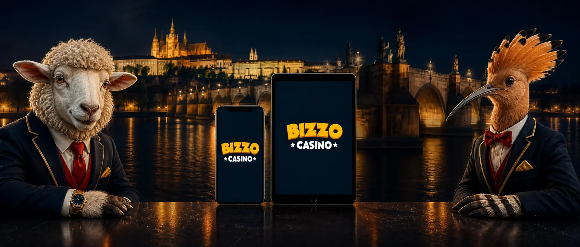 Šumavská ovce a dudek s aplikací Bizzo Casino před Prahou